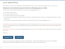Tablet Screenshot of dapbooks.com